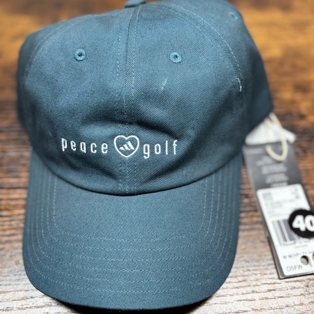 Adidas Blue Six-Panel Hat with Embroidered Logo